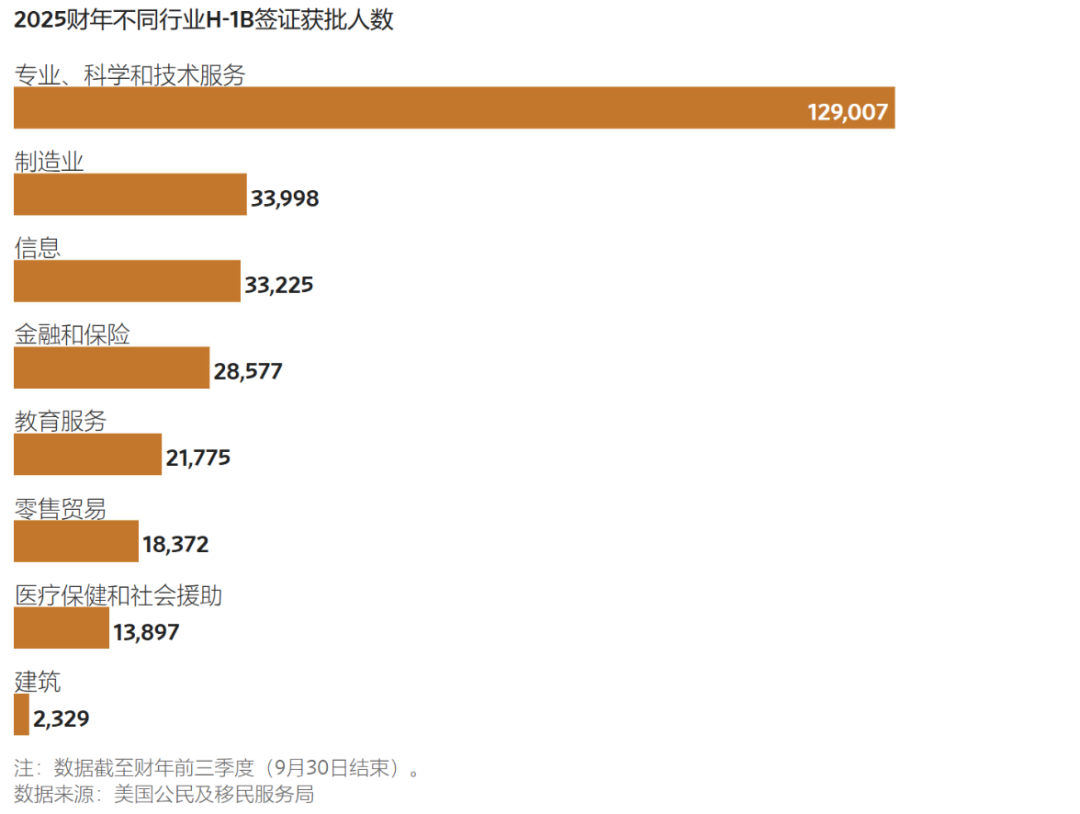 在美国,哪些群体持有最多H-1B签证? 数据 第2张 在美国,哪些群体持有最多H-1B签证? 数据 第2张